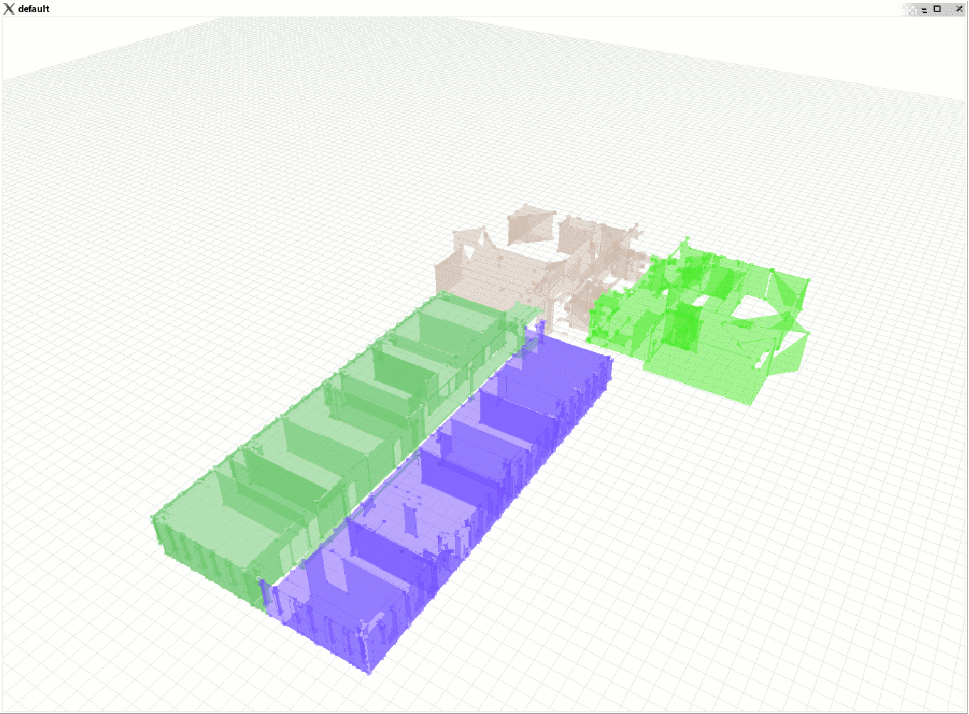 point cloud of the working environment