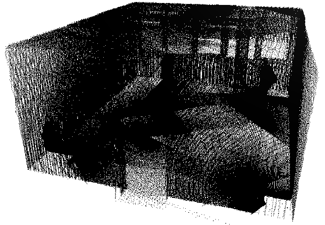 point cloud of the working environment